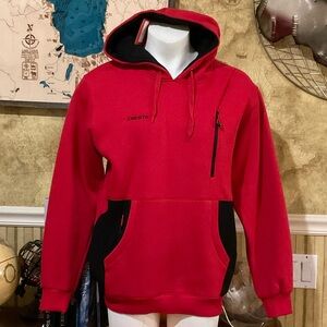 Cresta Bold Red and Black Men's Hoodie. NWT. Size XXL. MSRP $130